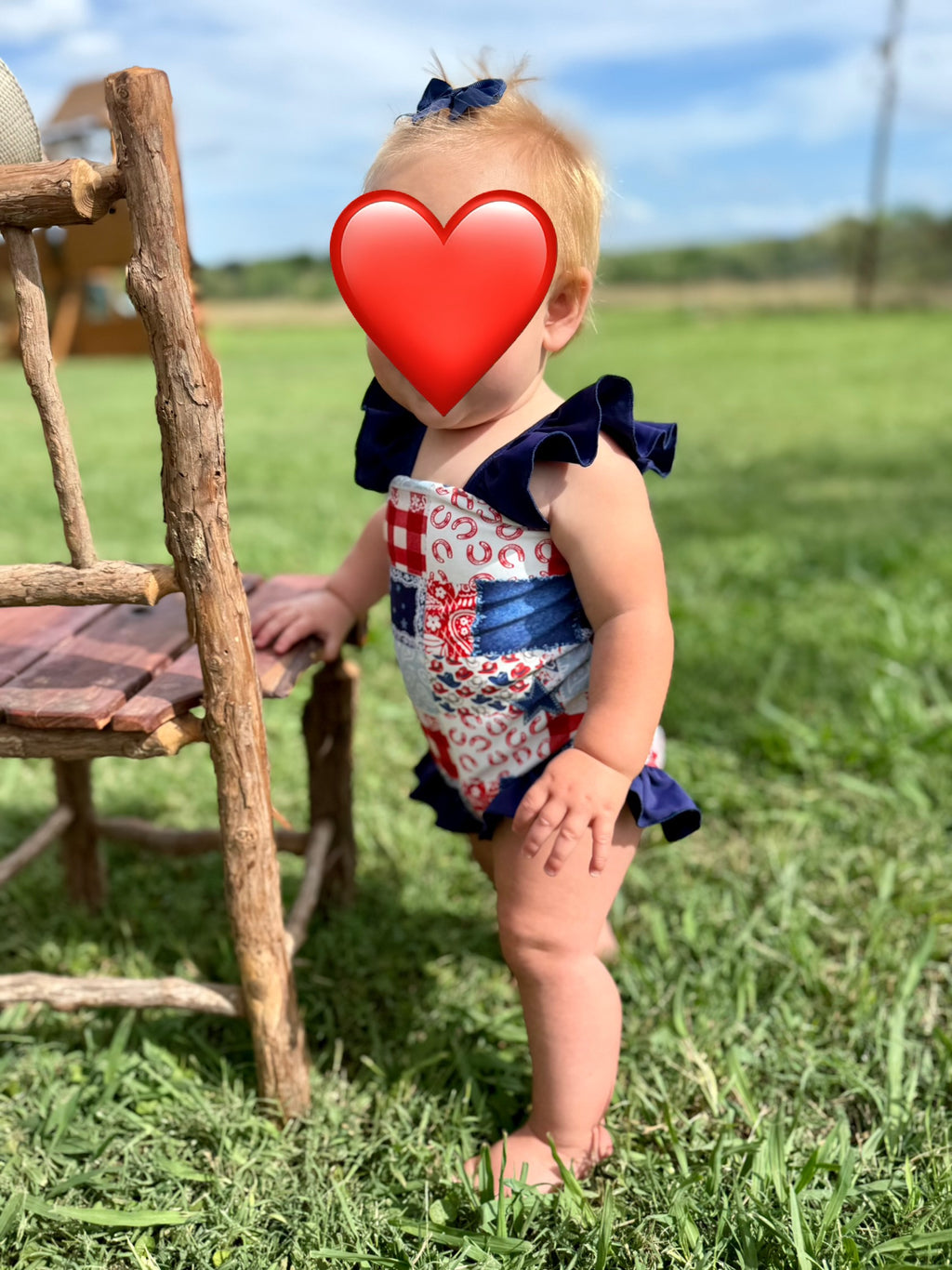 Patriotic Patchwork Swim