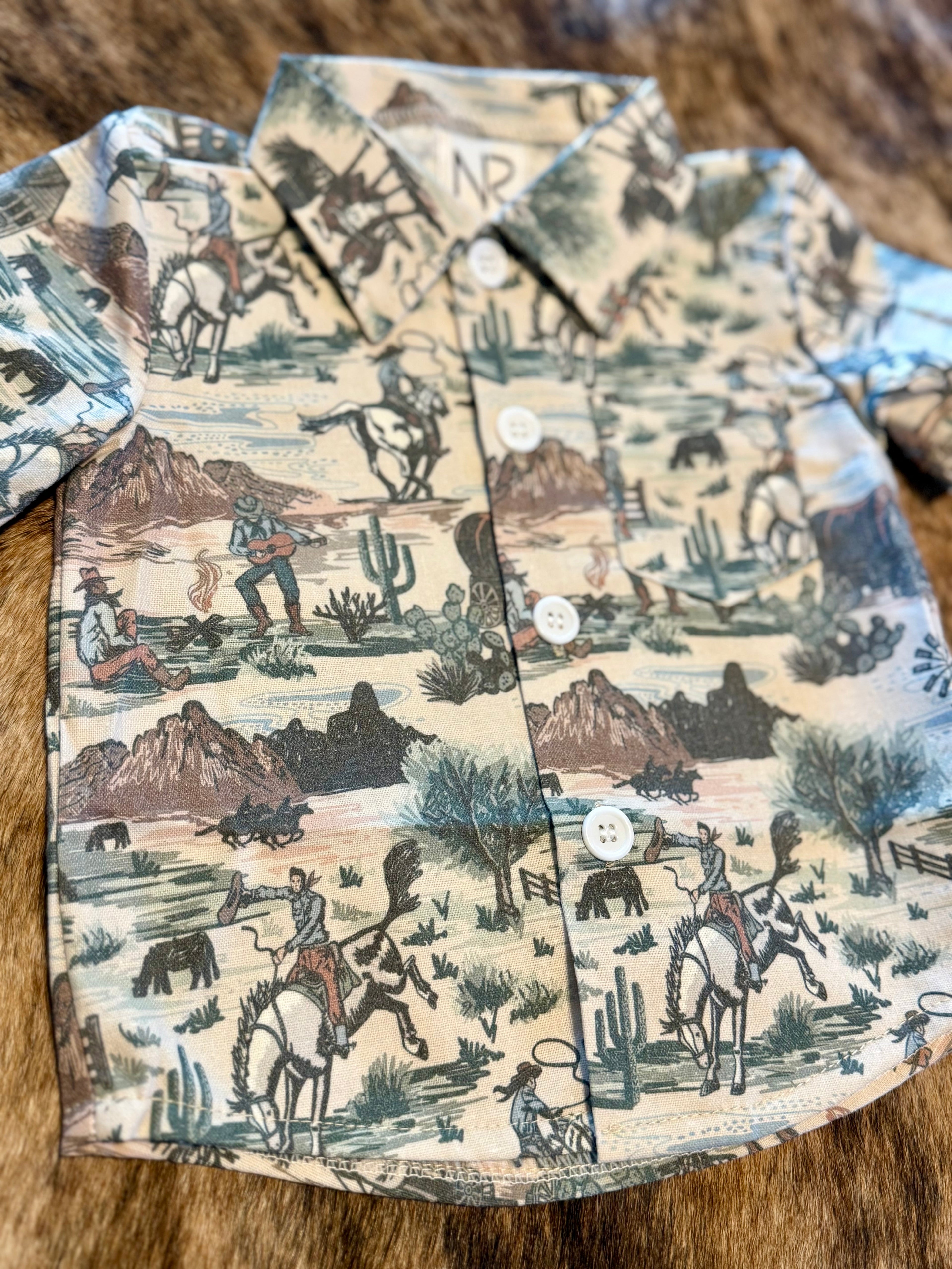 Out West Collared Button Down WS