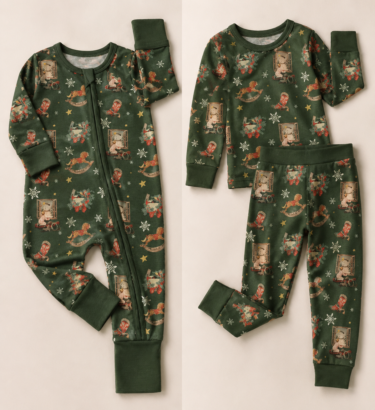 Nostalgic Christmas PJs-kids