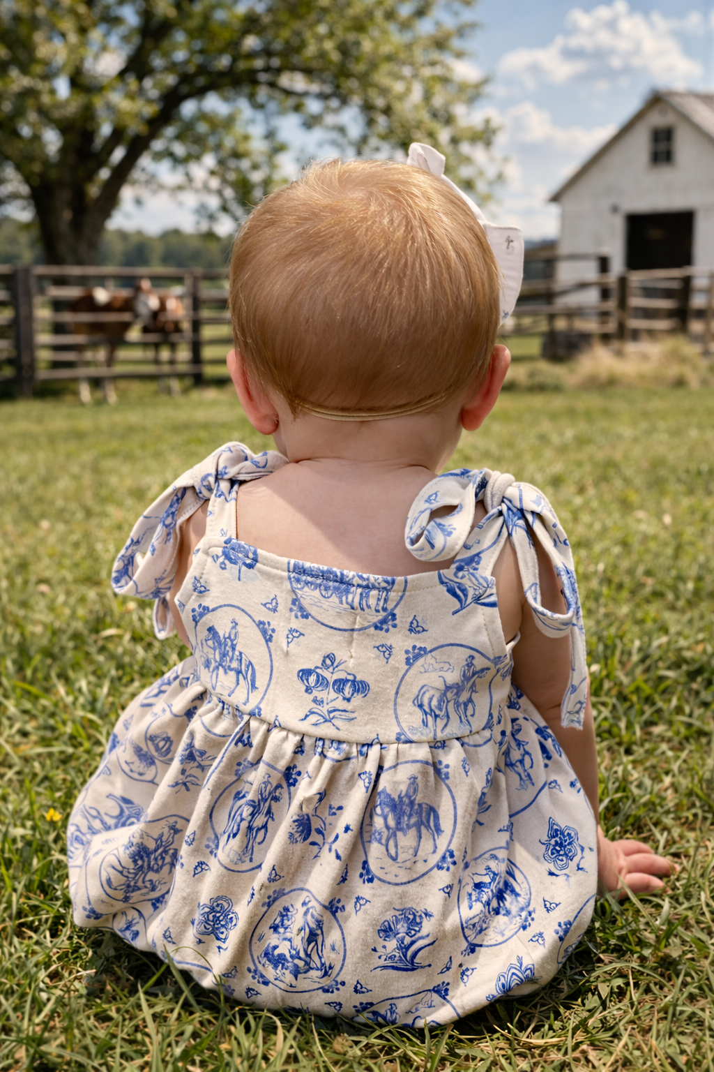 Trails & Toile Bubble Romper