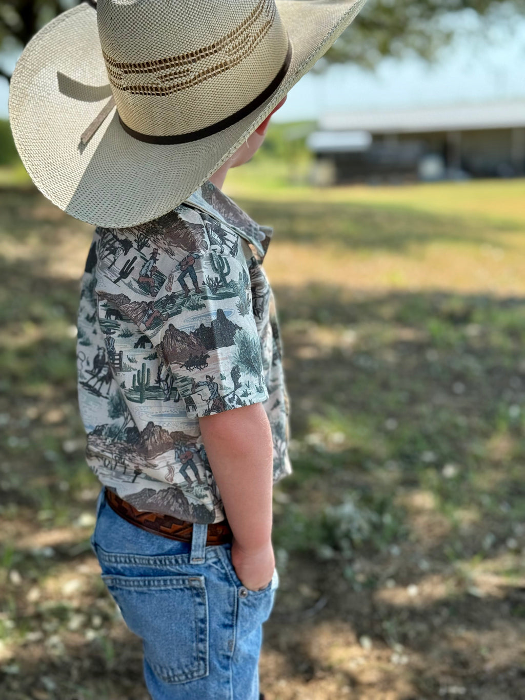 Out West Collared Button Down WS