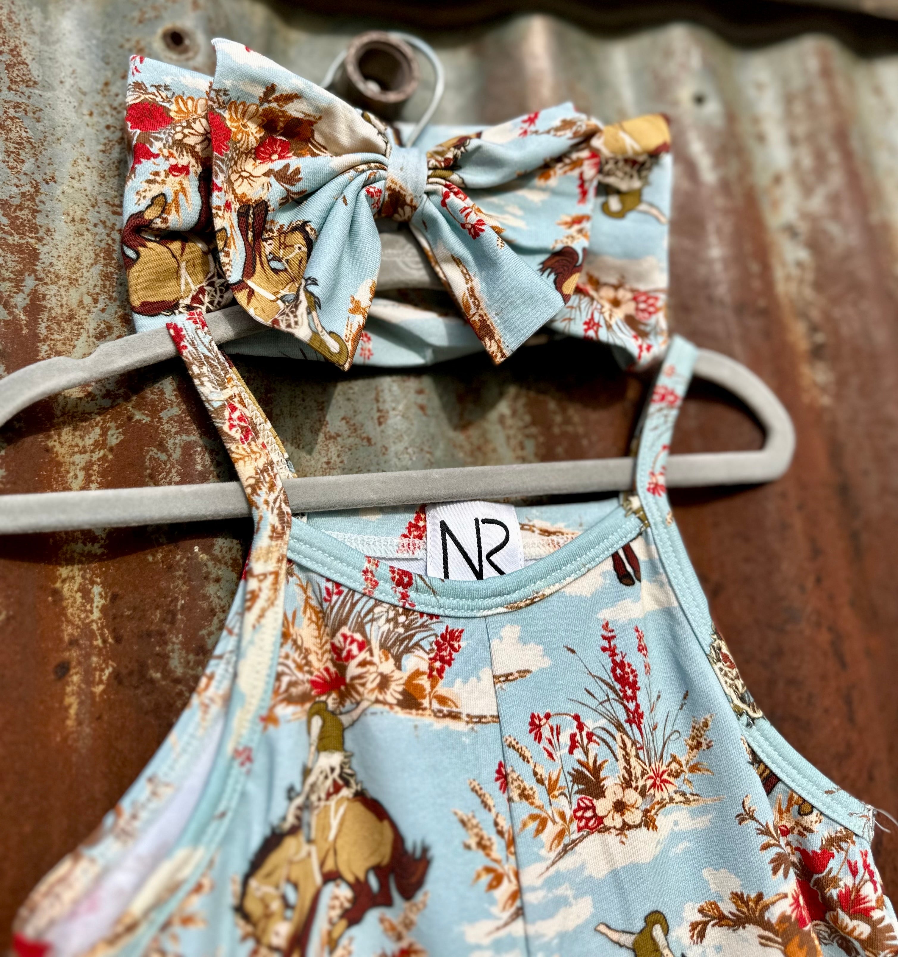Broncy Skies Romper