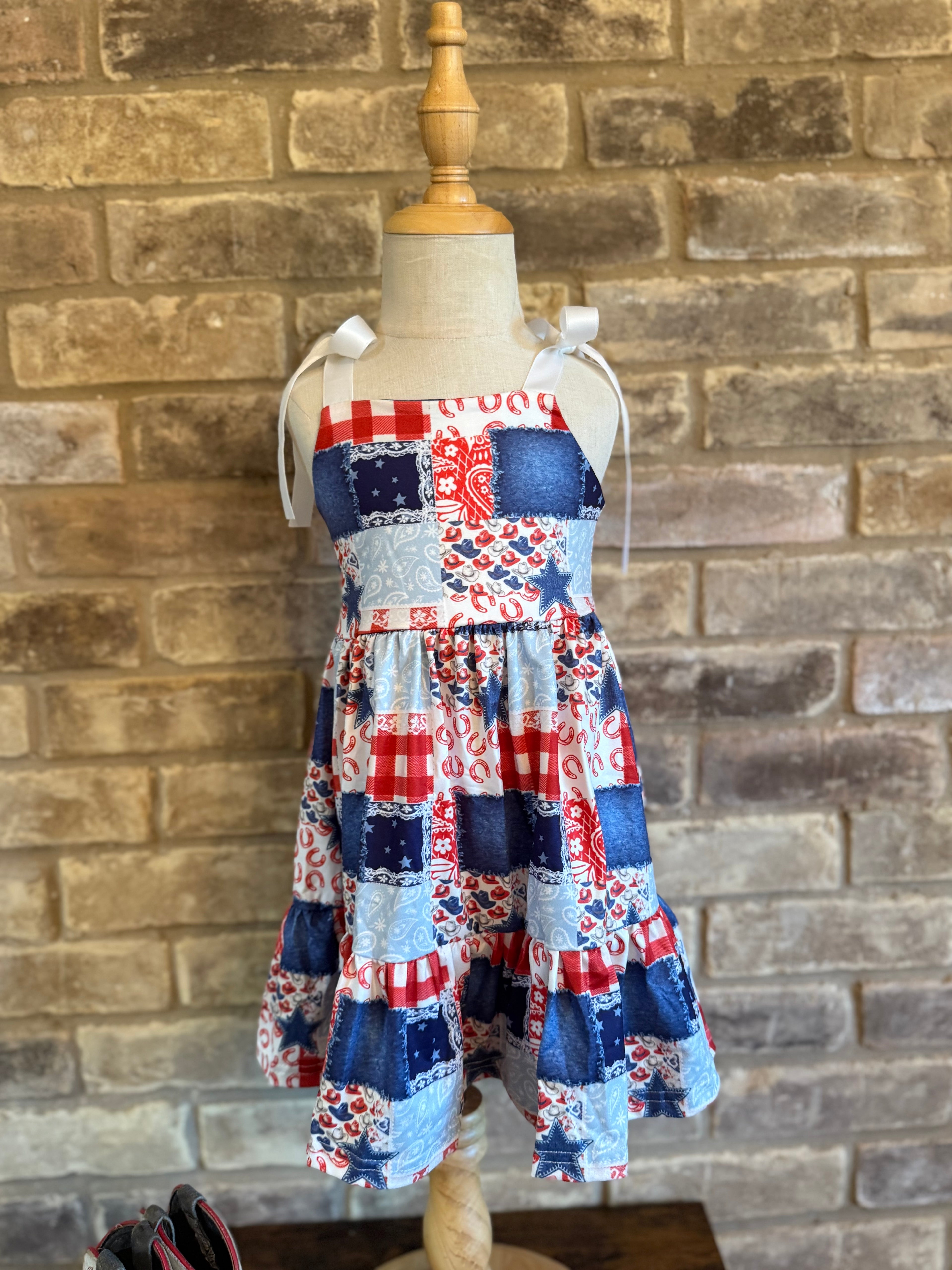 Patriotic Patchwork Dress