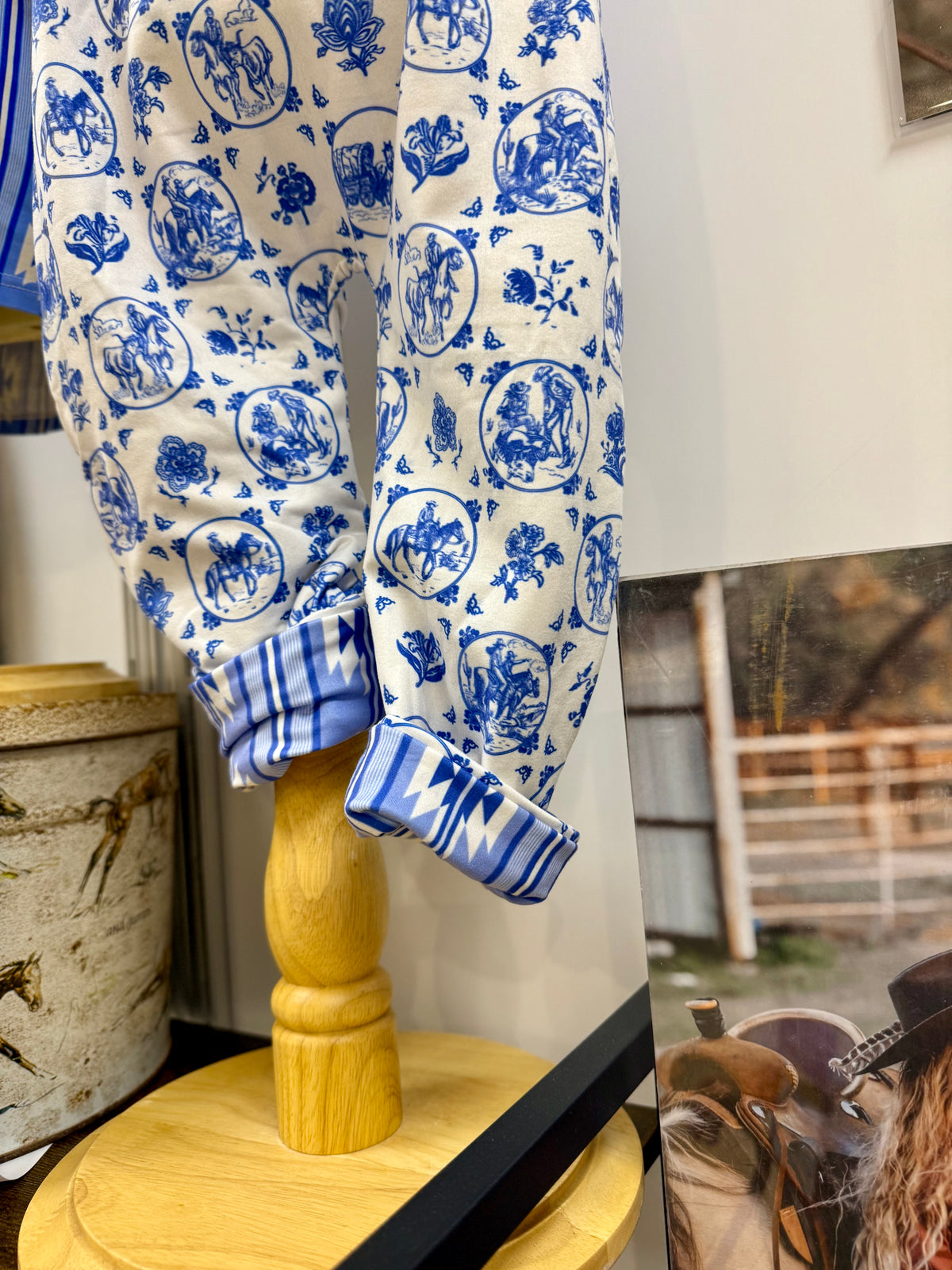 Trails & Toile Reversible Overalls