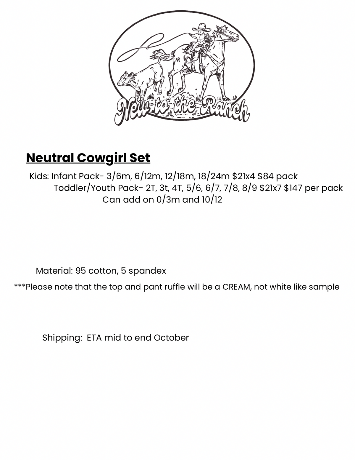 Neutral Cowgirl Set