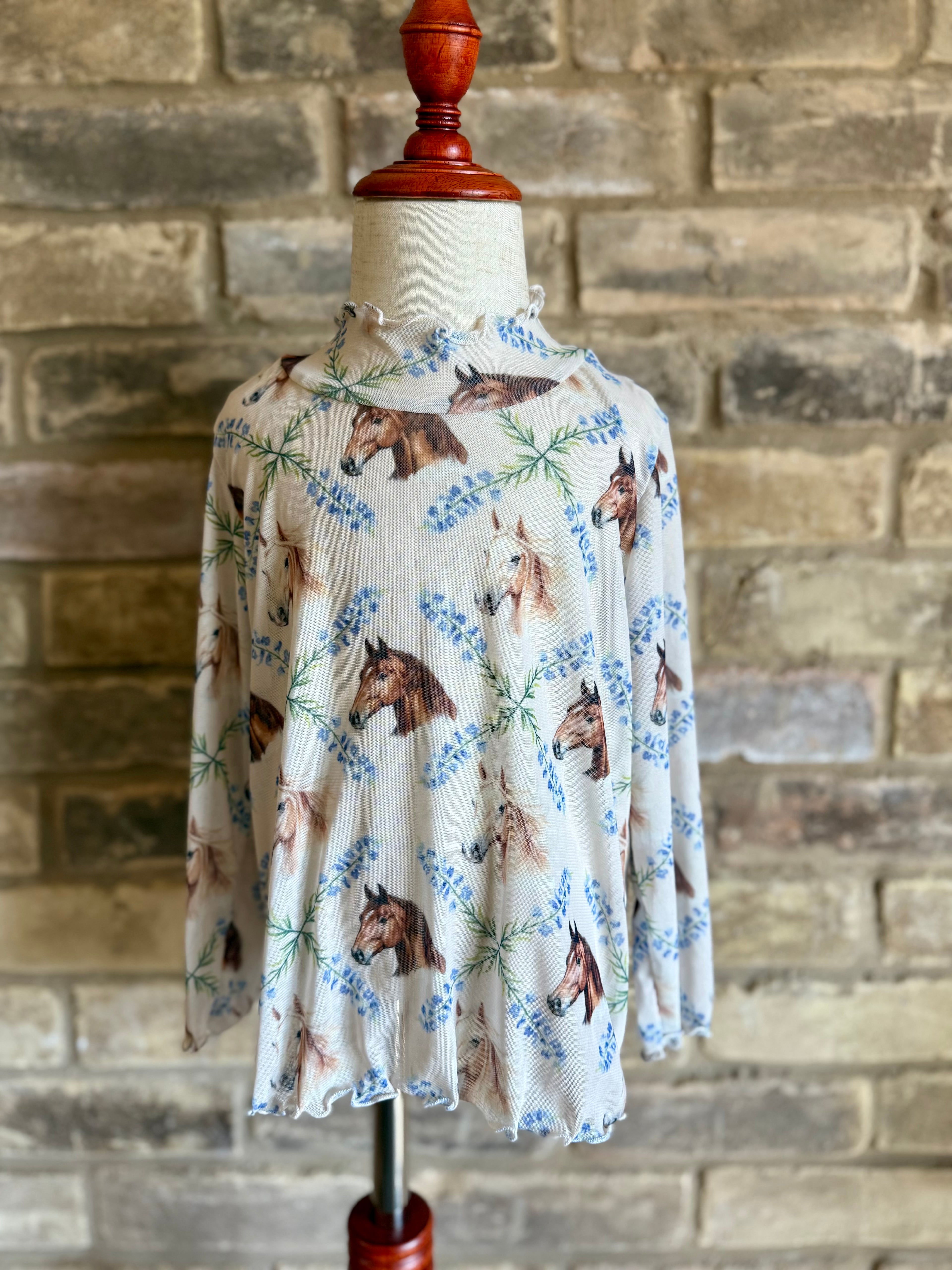 Spring Horses Mesh