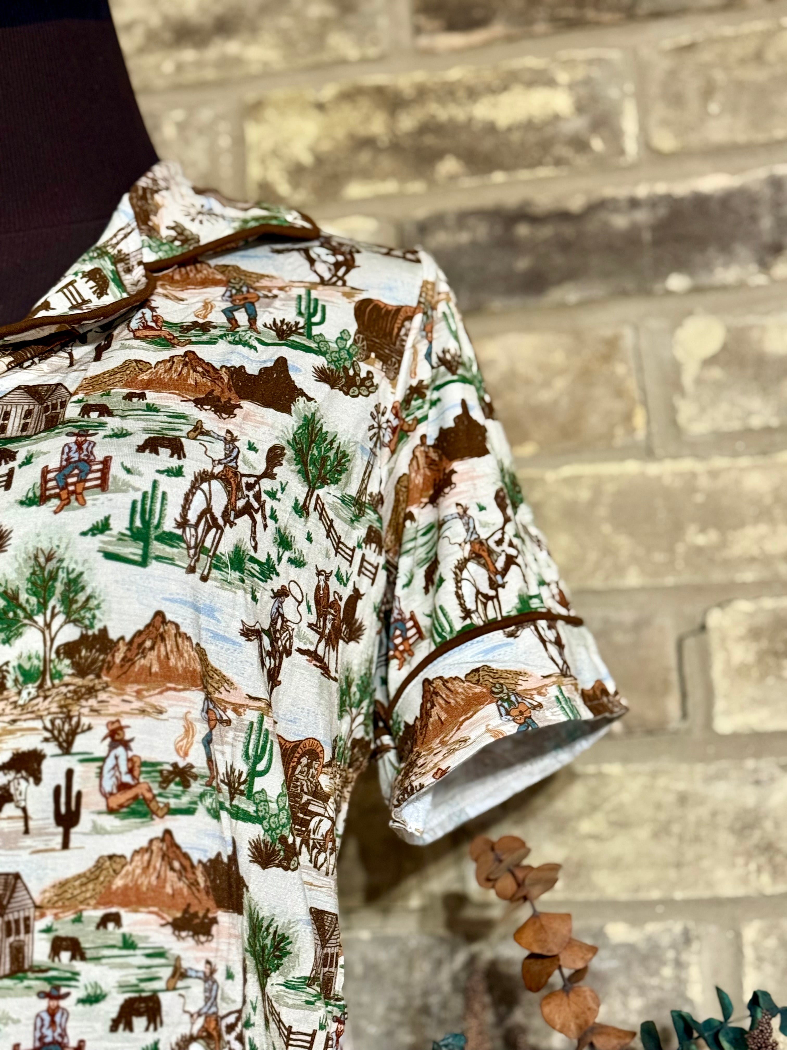 Out West Bamboo Women’s Pajama Set WS