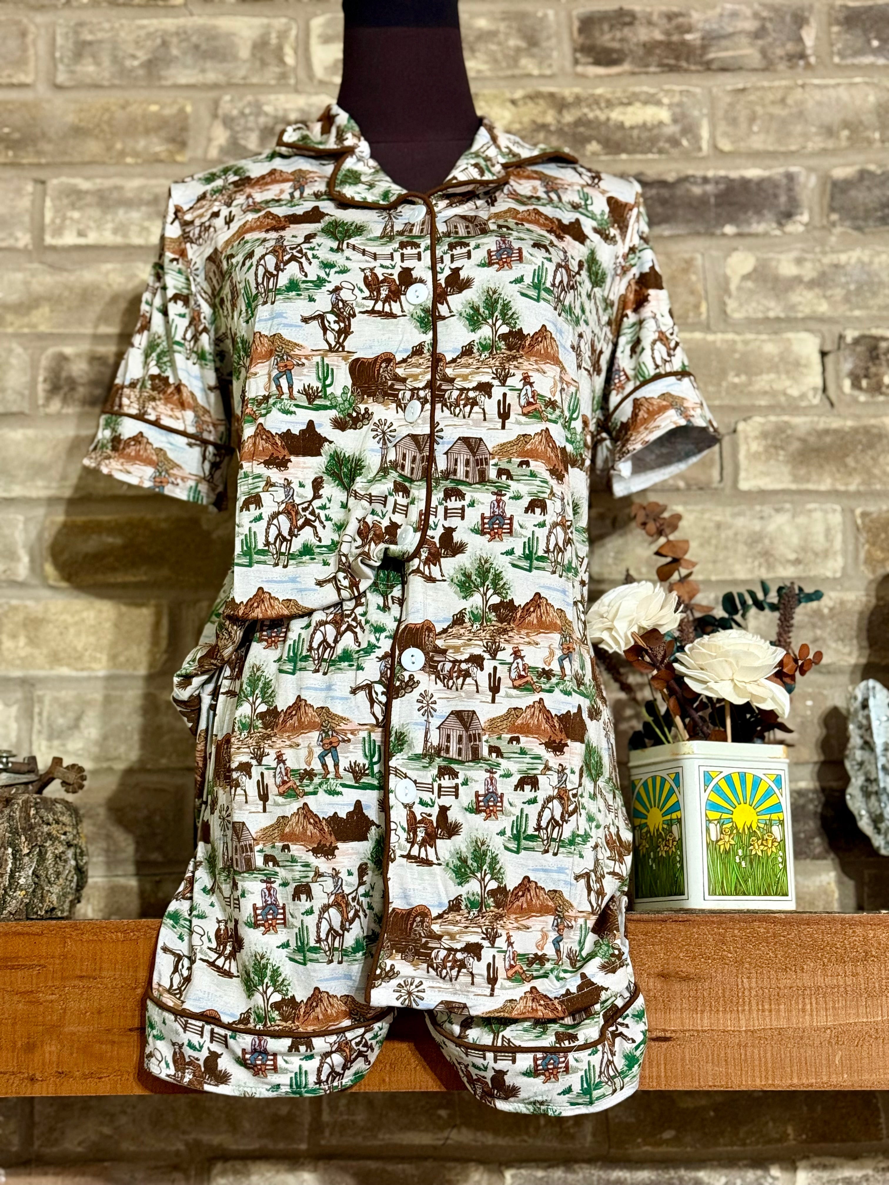 Out West Bamboo Women’s Pajama Set WS