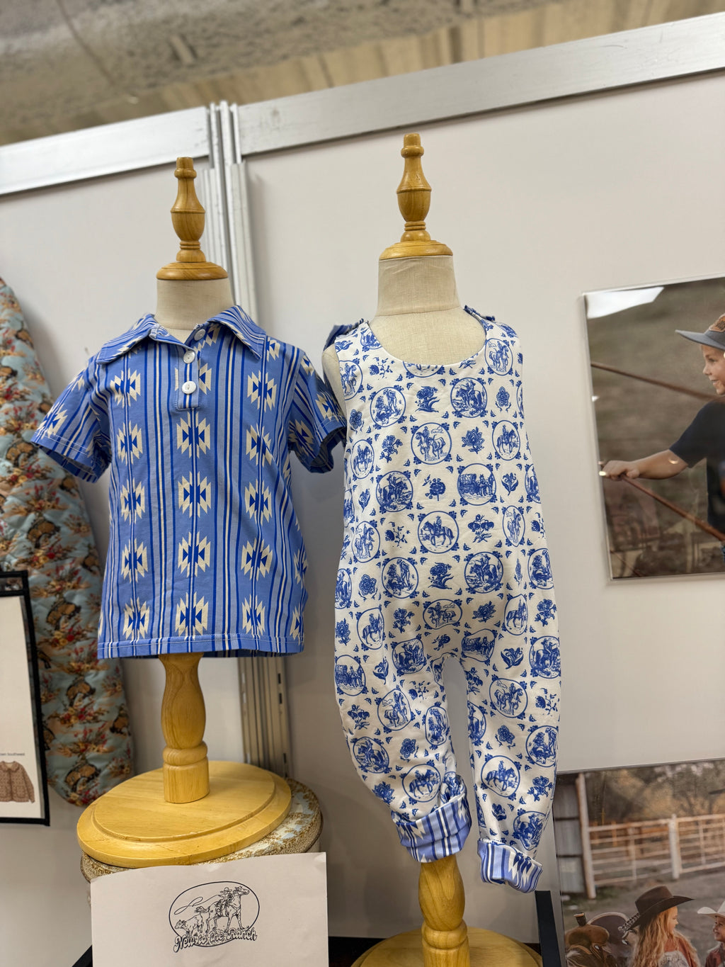 Trails & Toile Reversible Overalls