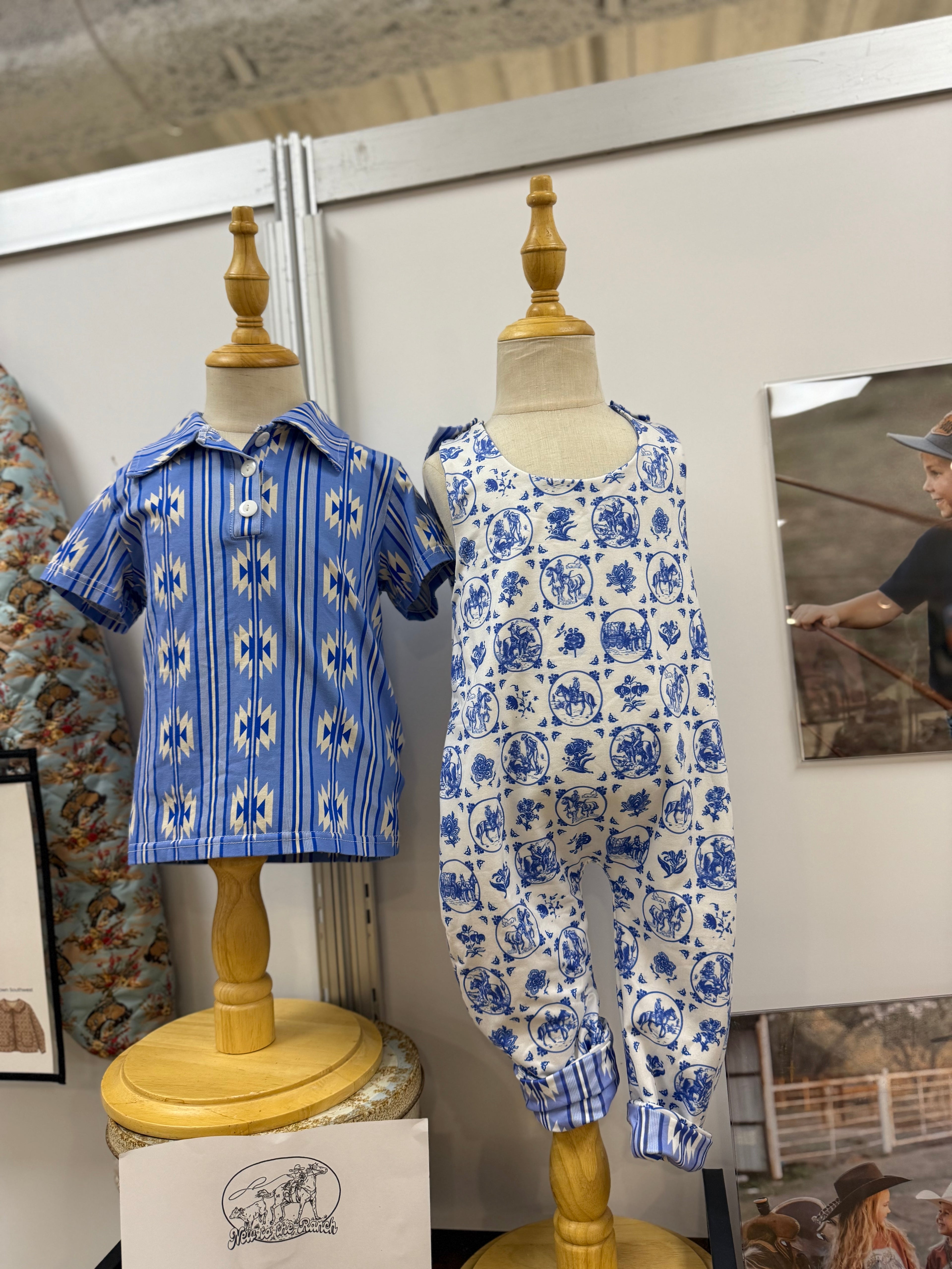 Trails & Toile Reversible Overalls