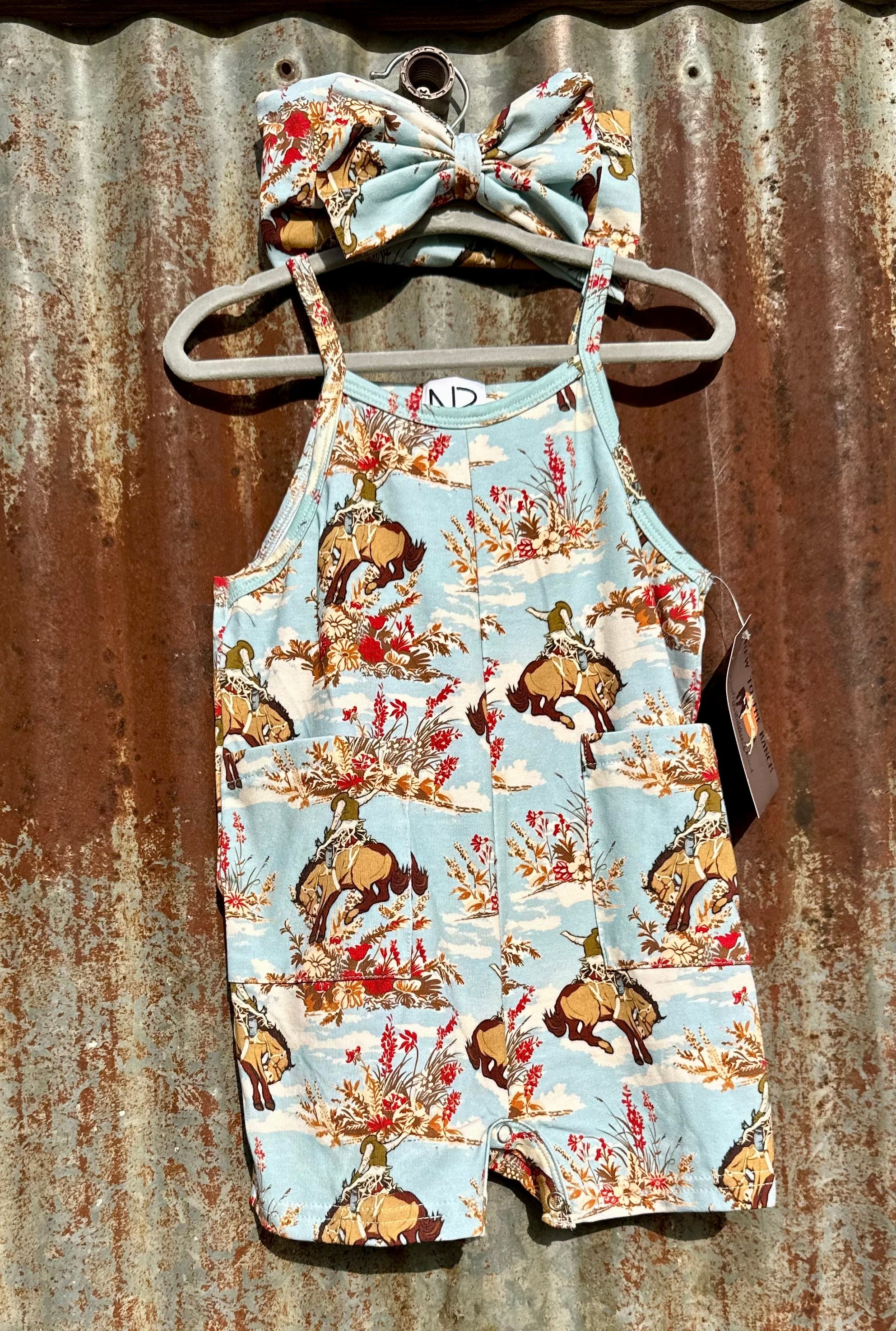 Broncy Skies Romper